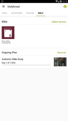 Bible android App screenshot 2